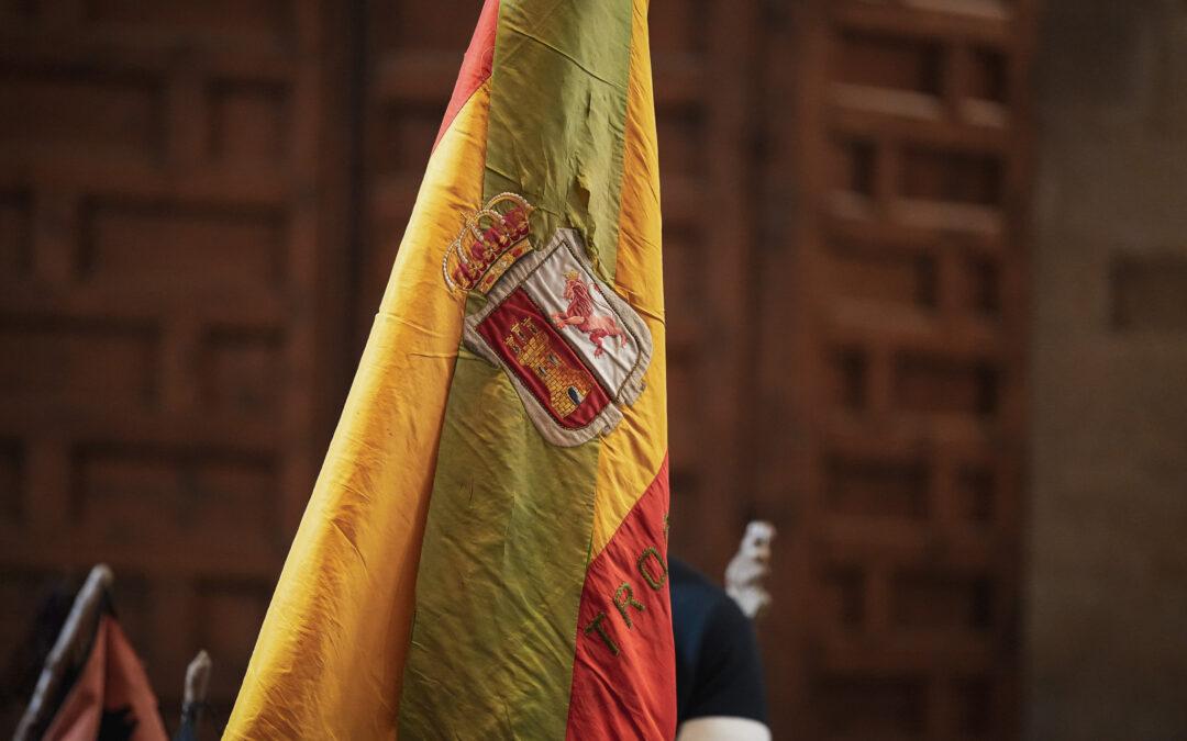 La bandera histórica de los scouts de Cáceres