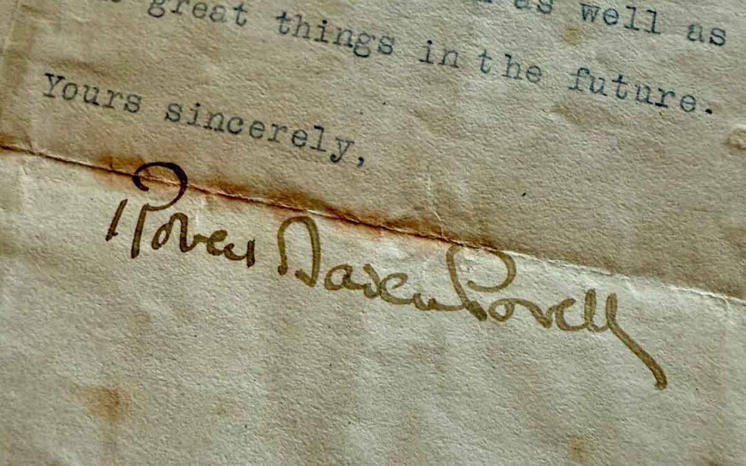 Documento histórico: Conservamos una carta original de Baden-Powell